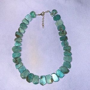 Green Tourmaline Stone Necklace